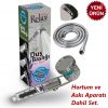 Relax Shower Multy Üç Fonksiyonlu, Açma-kapama Ayarlı Nano Filtreli Mineralli Tasarruflu Duş Başlığı - Hortum ve Askı Aparatı Set